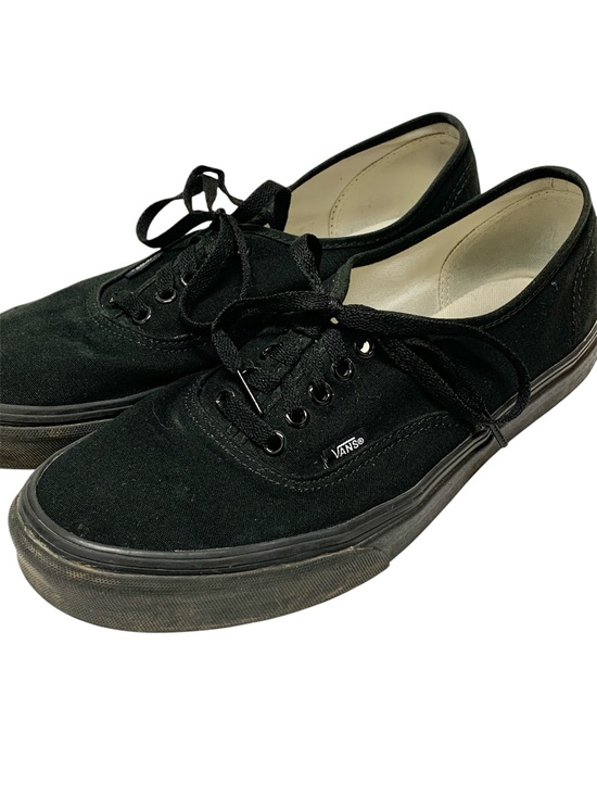 Vans Other - VANS Black Canvas Low-top Lace Up Sneakers Skate Shoes Size 10.5